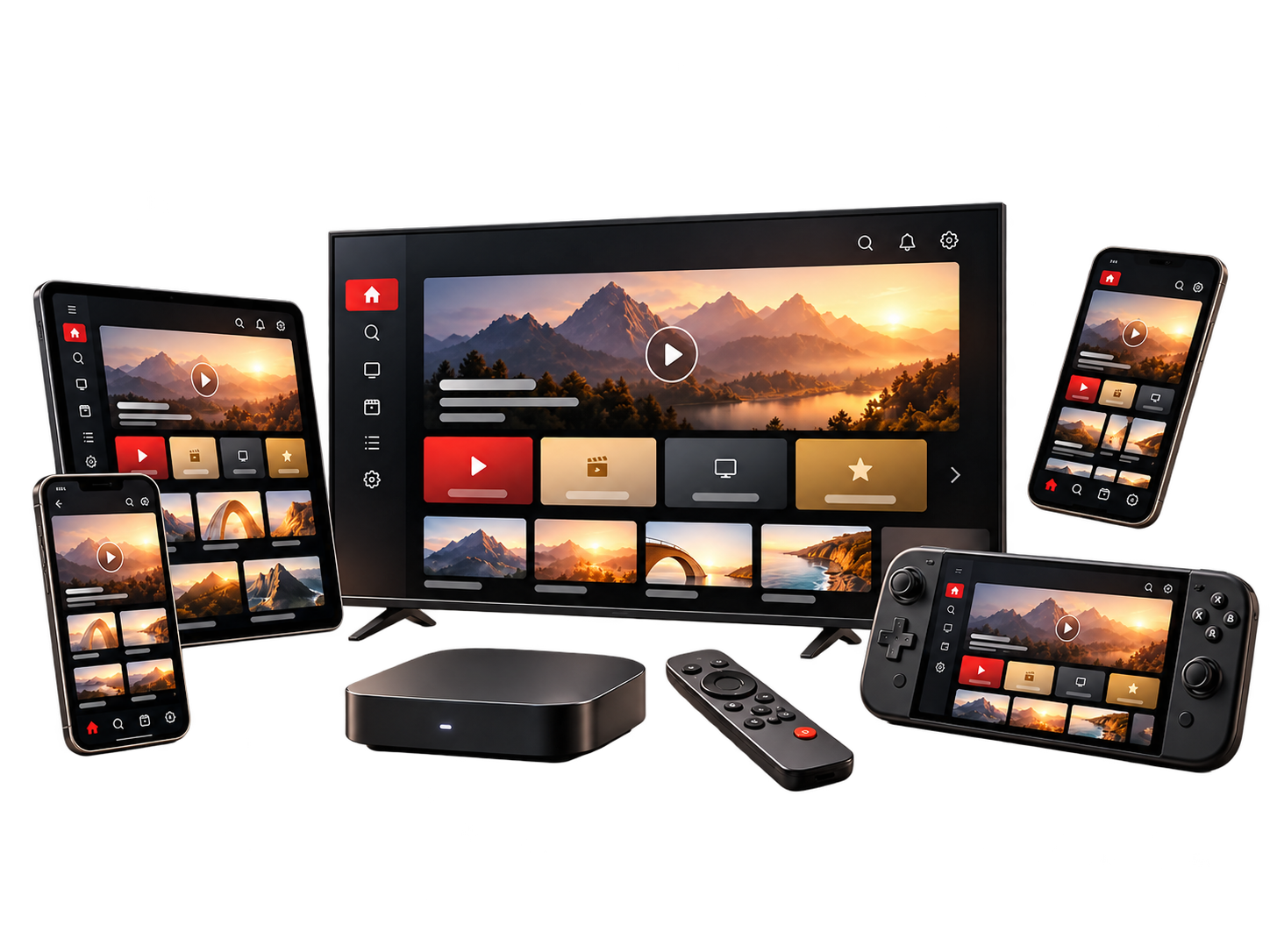IPTV Abo auf TV, Smartphone, Tablet und Streaming-Geräten
